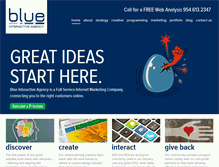 Tablet Screenshot of blueinteractiveagency.com